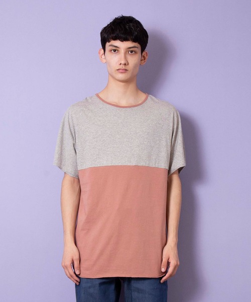 FACTOTUM(ファクトタム)の「【FACTOTUM】パネルトリムTシャツ(Tシャツ/カットソー・メンズ・ブラック/ピンク/ホワイト・48/46/44)」の6枚目の写真