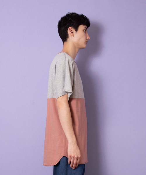 FACTOTUM(ファクトタム)の「【FACTOTUM】パネルトリムTシャツ(Tシャツ/カットソー・メンズ・ブラック/ピンク/ホワイト・48/46/44)」の12枚目の写真