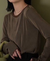 Aunt Marie's | ストライプバイカラートップス(Tシャツ/カットソー)