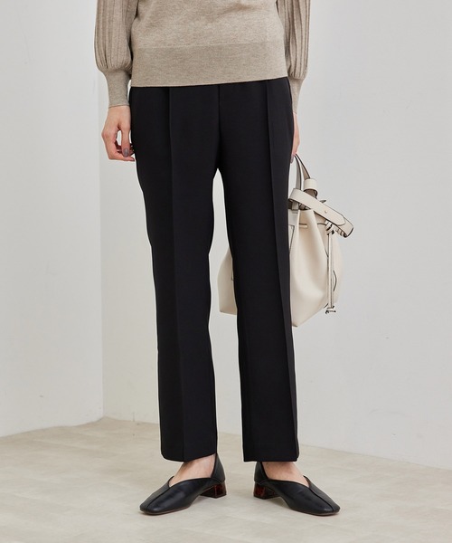 ROPE' PICNIC（ロペピクニック）の「【ラク美】ピンタックフレアパンツ（その他パンツ・レディース・ブラック/ブラウン系その他3/ブルー系その他4・36/38）」の2枚目の写真