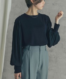 URBAN RESEARCH ROSSO | ドッキングボリュームスリーブプルオーバー(ニット/セーター)