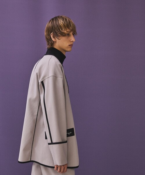 PUBLIC TOKYO（パブリックトウキョウ）の「【youth】UNEVENジップブルゾン（ブルゾン・メンズ・ホワイト/ライトブラウン・1/2）」の20枚目の写真