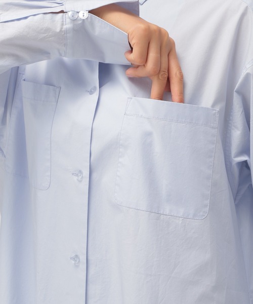 BAYFLOW(ベイフロー)の「【MW SUNRISE(エムダブリューサンライズ)】コットンブロードワンピース(ワンピース・レディース・ホワイト/ライトブルー/チャコール・FREE)」の20枚目の写真