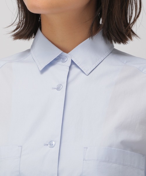 BAYFLOW(ベイフロー)の「【MW SUNRISE(エムダブリューサンライズ)】コットンブロードワンピース(ワンピース・レディース・ホワイト/ライトブルー/チャコール・FREE)」の15枚目の写真