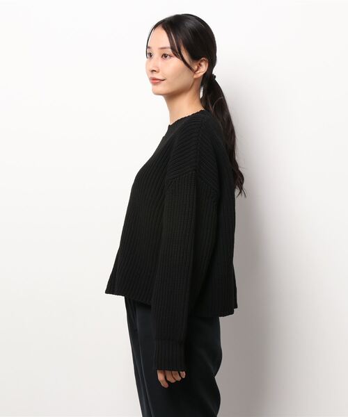 coca(coca)(コカ)の「スポンディッシュなプルオーバーニット(ニット/セーター・レディース・ブラック/ネイビー・M/L)」の7枚目の写真