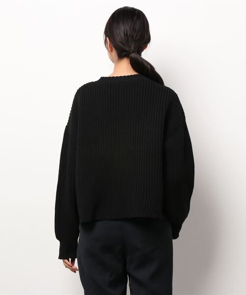 coca(coca)(コカ)の「スポンディッシュなプルオーバーニット(ニット/セーター・レディース・ブラック/ネイビー・M/L)」の4枚目の写真
