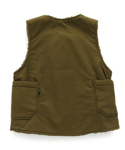 F.O.U（エフオーユー）の「リバーシブルオーバーベスト（ベスト・キッズ・ネイビー/カーキ・100/110/120/130/140）」の15枚目の写真