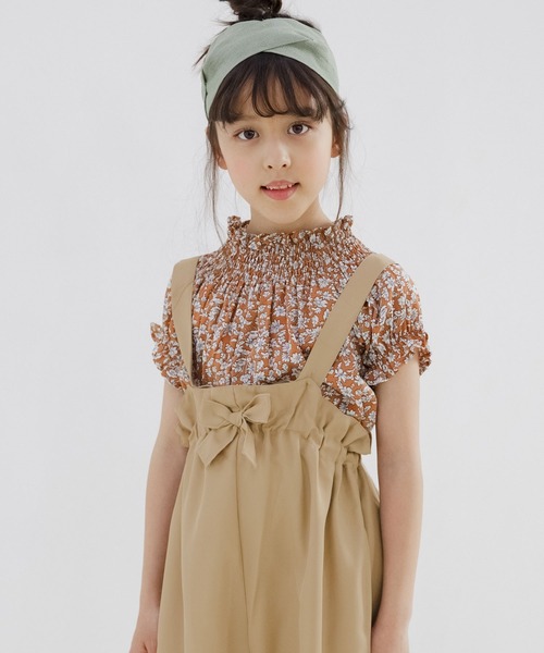 Bee des Bee（ビーデスビー）の「サスペンダー付きパンツ（サロペット/オーバーオール・キッズ・ブラック/ベージュ/パープル系その他/チャコール/ブラウン/カーキ/チョコ・110cm/100cm/120cm/130cm/140cm/150cm）」の13枚目の写真