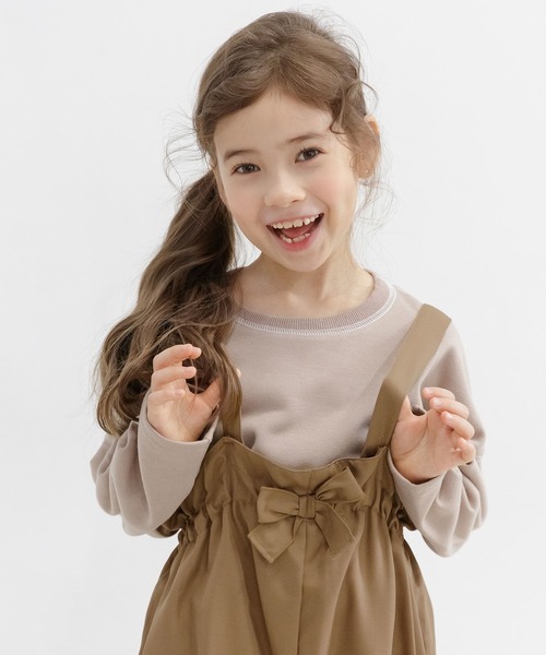 Bee des Bee（ビーデスビー）の「サスペンダー付きパンツ（サロペット/オーバーオール・キッズ・ブラック/ベージュ/パープル系その他/チャコール/ブラウン/カーキ/チョコ・110cm/100cm/120cm/130cm/140cm/150cm）」の22枚目の写真