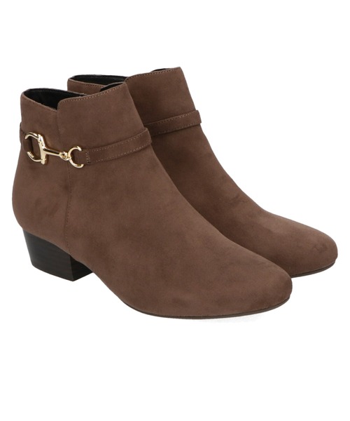 WA ORiental TRaffic（ダブルエーオリエンタルトラフィック）の「ビットモチーフショートブーツ/12403（ブーツ・レディース・ブラウン/ブラック/グレー・S/LL/SS/3L/M/L）」の4枚目の写真