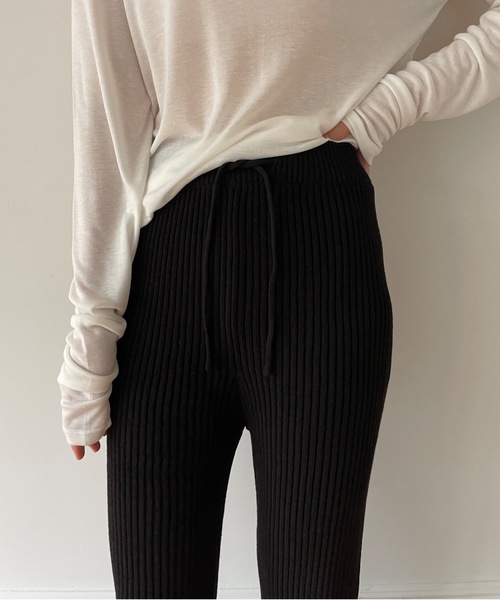 Didot.showroom（ディドット ショールーム）の「【DIDOT.】シアーロングスリーブTシャツ（Tシャツ/カットソー・レディース・ブラック/ベージュ/ブラウン/グレー/カーキ/ピンク/オレンジ/ブルー/アイボリー/チャコールグレー/アッシュグレー/スモークピンク/サンドベージュ・FREE）」の21枚目の写真