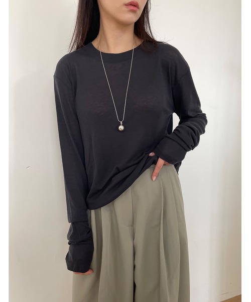 DIDOT.】シアーロングスリーブTシャツ（Tシャツ/カットソー