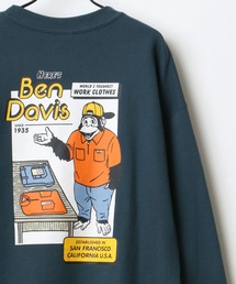 BEN DAVIS（ベンデイビス）の「BEN DAVIS/ベンデイビス ビッグシルエット バックプリント イラスト ゴリラHERE'S スウェット トレーナー（スウェット・メンズ）」