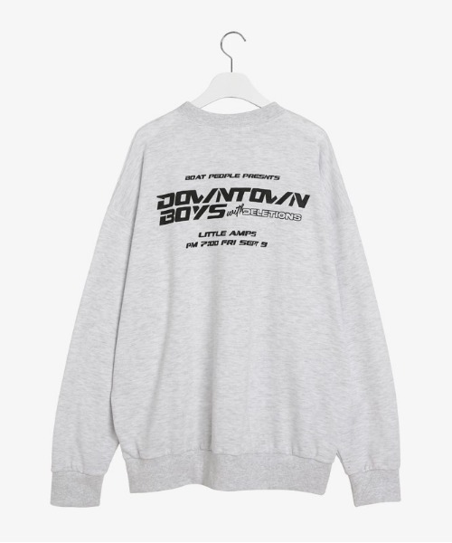 SONA（ソナ）の「SONYUNARA DOWNTOWNバックプリントトレーナー（Tシャツ/カットソー・レディース・ライトグレー/ネイビー・FREE）」の18枚目の写真