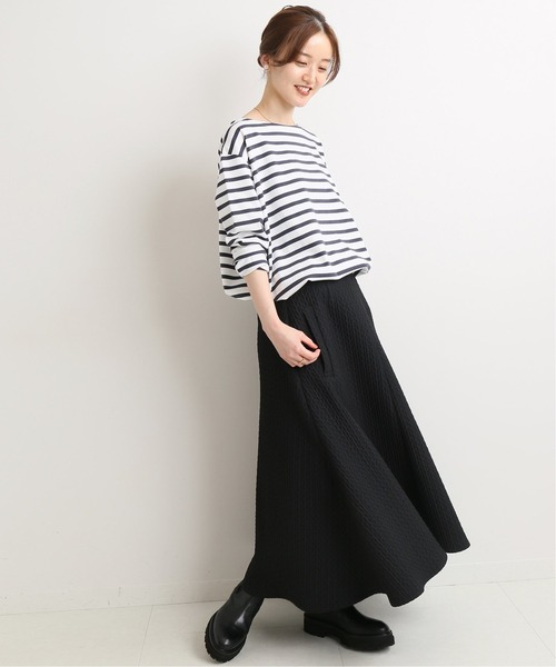 IENA(イエナ)の「キルティングジャガードスカート◆(スカート・レディース・ブラック/アイボリー・38/36/34)」の9枚目の写真