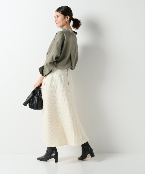 IENA(イエナ)の「キルティングジャガードスカート◆(スカート・レディース・ブラック/アイボリー・38/36/34)」の10枚目の写真