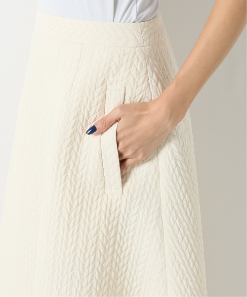 IENA(イエナ)の「キルティングジャガードスカート◆(スカート・レディース・ブラック/アイボリー・38/36/34)」の6枚目の写真
