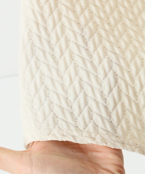 IENA(イエナ)の「キルティングジャガードスカート◆(スカート・レディース・ブラック/アイボリー・38/36/34)」の7枚目の写真