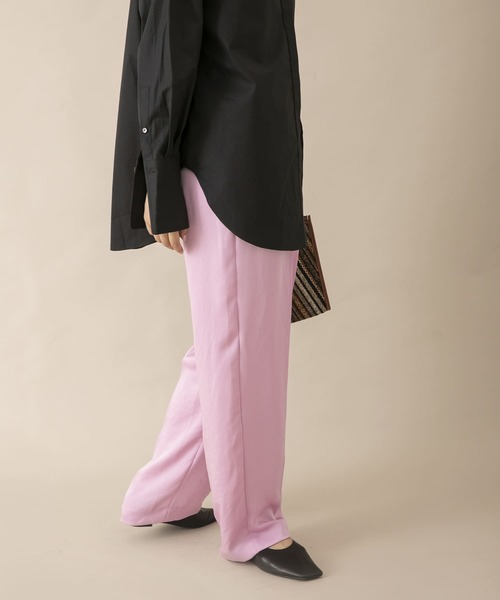 URBAN RESEARCH（アーバンリサーチ）の「サテンタックパンツ（その他パンツ・レディース・ライトブルー/ブラック/ピンク・36/38）」の10枚目の写真