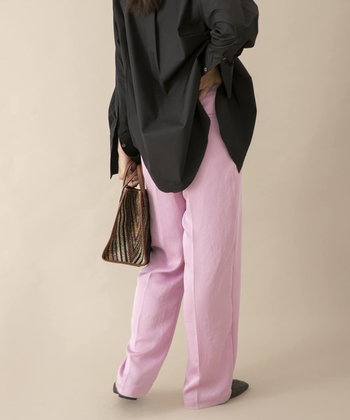 URBAN RESEARCH（アーバンリサーチ）の「サテンタックパンツ（その他パンツ・レディース・ライトブルー/ブラック/ピンク・36/38）」の19枚目の写真
