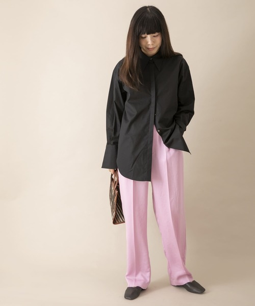 URBAN RESEARCH（アーバンリサーチ）の「サテンタックパンツ（その他パンツ・レディース・ライトブルー/ブラック/ピンク・36/38）」の5枚目の写真