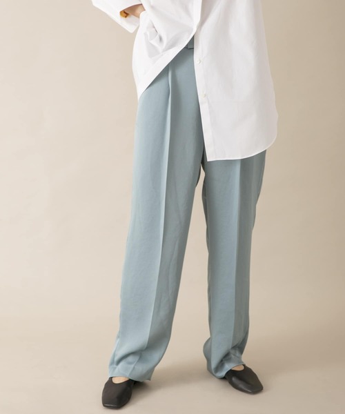 URBAN RESEARCH（アーバンリサーチ）の「サテンタックパンツ（その他パンツ・レディース・ライトブルー/ブラック/ピンク・36/38）」の21枚目の写真