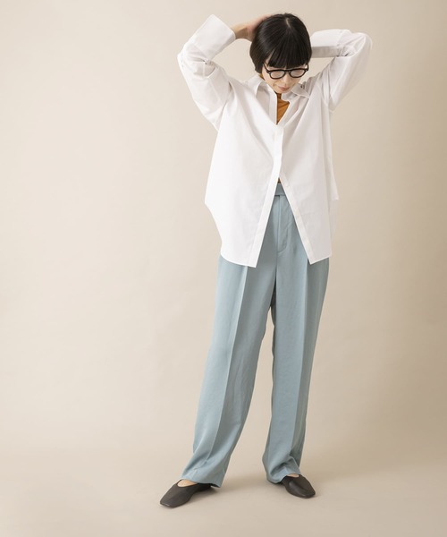 URBAN RESEARCH（アーバンリサーチ）の「サテンタックパンツ（その他パンツ・レディース・ライトブルー/ブラック/ピンク・36/38）」の7枚目の写真