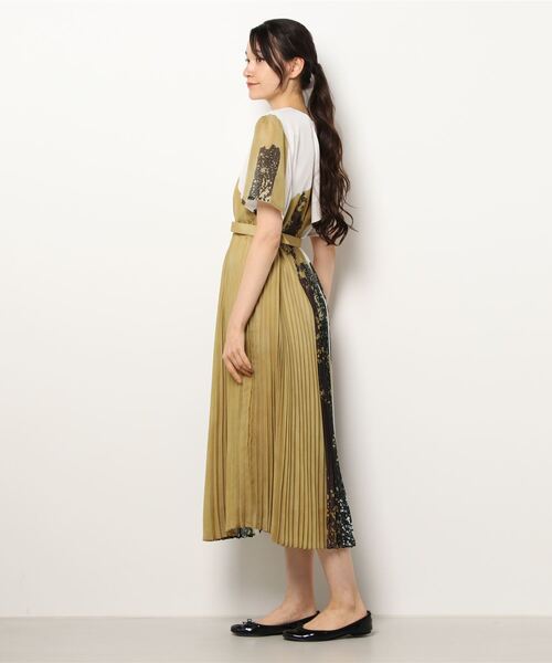 AMERI FUDE ART PLEATS DRESS アメリヴィンテージ S Ameri(アメリ)の「2WAY FUDE ART PLEATS DRESS(ワンピース