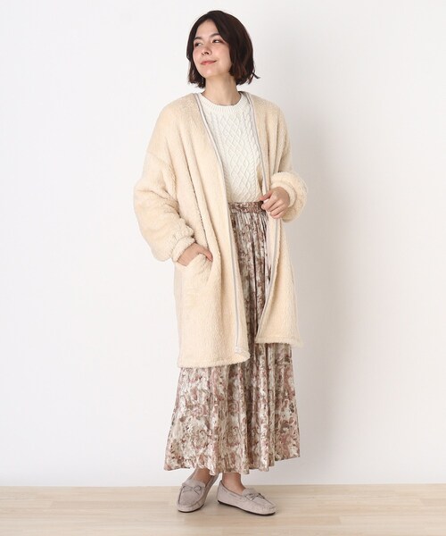 DRESKIP（ドレスキップ）の「◆パイピングボアコ－ディガン（カーディガン/ボレロ・レディース・グレー系その他/サンドベージュ/グレー/オフホワイト・00）」の19枚目の写真