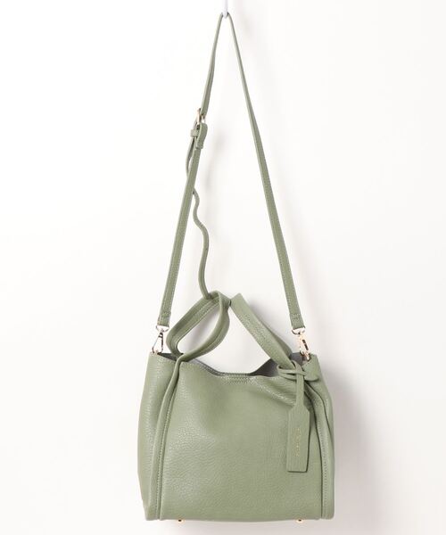 DouDou（ドゥドゥ）の「ミニショルダー付ソフトレザー調ミニバッグ（トートバッグ・レディース・アイボリー/ブラック/ベージュ/サックスブルー/グリーン・FREE）」の19枚目の写真