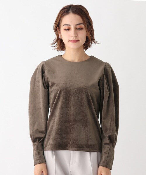 AG by aquagirl(エージーバイアクアガール)の「◆ベロア ショルダータックプルオーバー(Tシャツ/カットソー・レディース・ブラウン系その他2/ピンク系・38)」の10枚目の写真