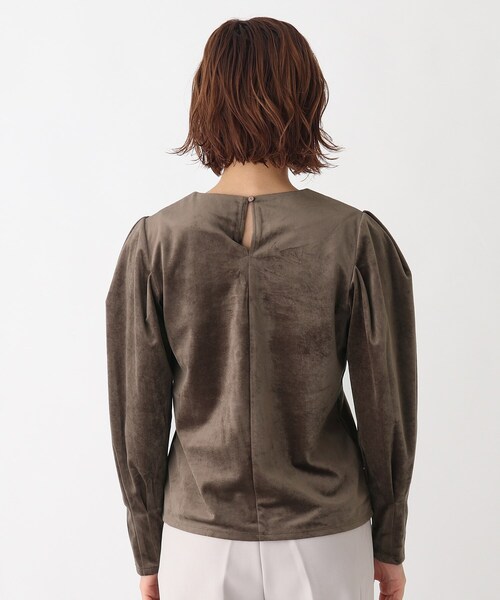 AG by aquagirl(エージーバイアクアガール)の「◆ベロア ショルダータックプルオーバー(Tシャツ/カットソー・レディース・ブラウン系その他2/ピンク系・38)」の3枚目の写真