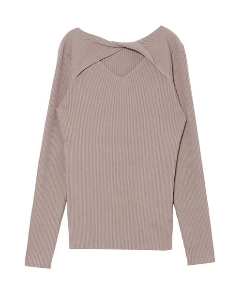 LAGUNAMOON（ラグナムーン）の「ツイストリブニットプルオーバー（ニット/セーター・レディース・ブラック/ベージュ/ブラウン・FREE）」の13枚目の写真