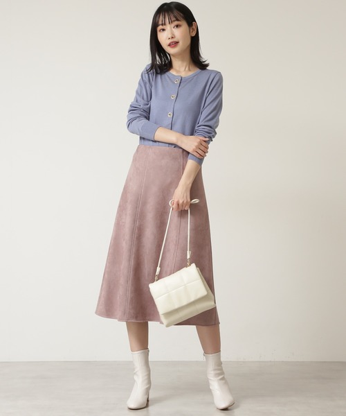 NATURAL BEAUTY BASIC（ナチュラルビューティーベーシック）の「キルトパティッドショルダー（ショルダーバッグ・レディース・ネイビー/オフホワイト・ﾌﾘ-）」の11枚目の写真