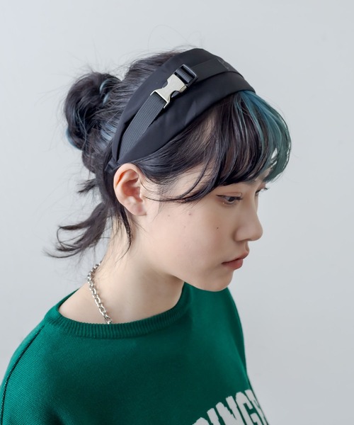 RASVOA（ラスボア）の「ワイドベルテットカチューシャ（カチューシャ・レディース・ブラック・FREE）」の9枚目の写真