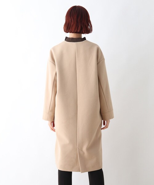 DRESKIP(ドレスキップ)の「◆ノーカラーVネックコート(ノーカラーコート・レディース・ブラック/カーキ/サンドベージュ・02/03)」の20枚目の写真