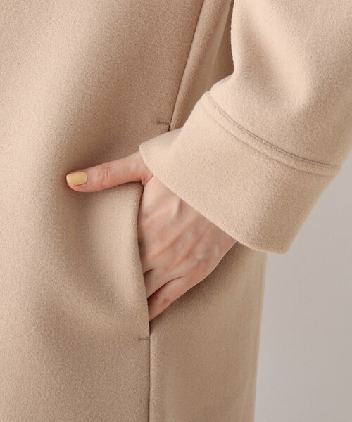 DRESKIP(ドレスキップ)の「◆ノーカラーVネックコート(ノーカラーコート・レディース・ブラック/カーキ/サンドベージュ・02/03)」の22枚目の写真