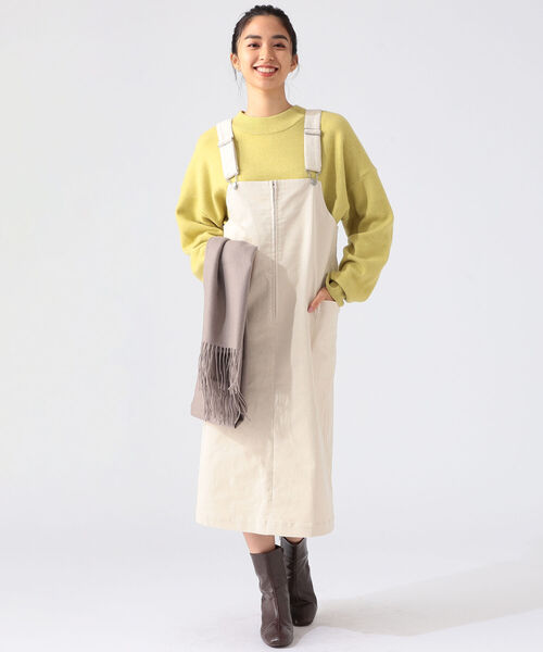 B:MING by BEAMS(ビーミングバイビームス)の「B:MING by BEAMS / コーデュロイ ジャンパースカート 21AW(ジャンパースカート・レディース・アイボリー/セージグリーン/ブラック・SMALL/MEDIUM)」の6枚目の写真