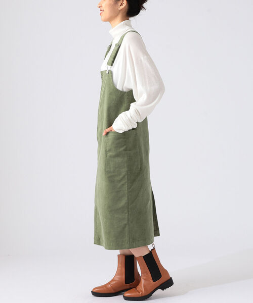 B:MING by BEAMS(ビーミングバイビームス)の「B:MING by BEAMS / コーデュロイ ジャンパースカート 21AW(ジャンパースカート・レディース・アイボリー/セージグリーン/ブラック・SMALL/MEDIUM)」の11枚目の写真