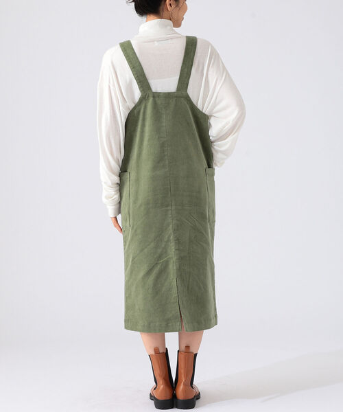 B:MING by BEAMS(ビーミングバイビームス)の「B:MING by BEAMS / コーデュロイ ジャンパースカート 21AW(ジャンパースカート・レディース・アイボリー/セージグリーン/ブラック・SMALL/MEDIUM)」の12枚目の写真