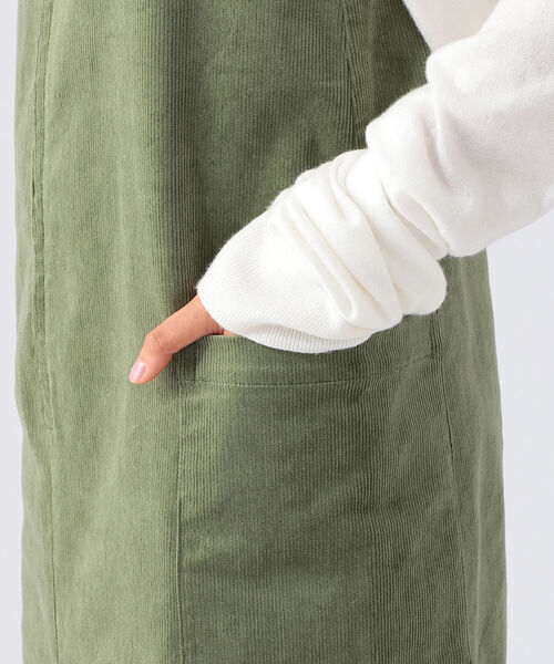 B:MING by BEAMS(ビーミングバイビームス)の「B:MING by BEAMS / コーデュロイ ジャンパースカート 21AW(ジャンパースカート・レディース・アイボリー/セージグリーン/ブラック・SMALL/MEDIUM)」の14枚目の写真