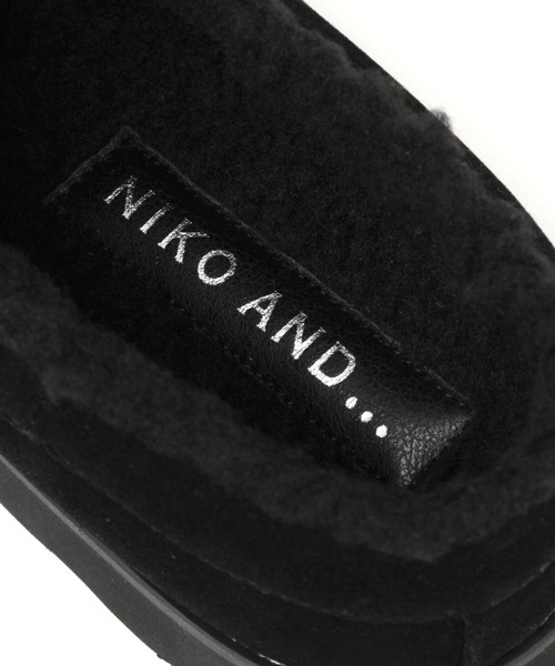 niko and...(ニコアンド)の「ボアモックシューズ(スニーカー・メンズ・ブラック/ブラウン・MEDIUM/LARGE)」の4枚目の写真