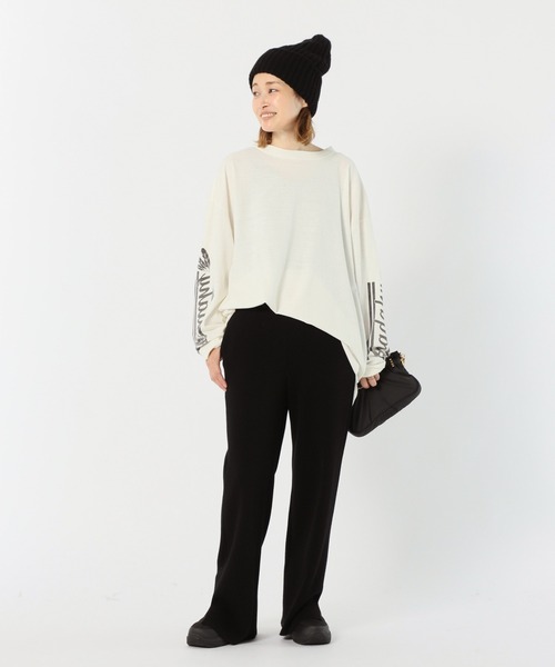 Deuxieme Classe(ドゥーズィエムクラス)の「beanie(ニットキャップ/ビーニー・レディース・ブラック/ウッド/キャメル・FREE)」の16枚目の写真