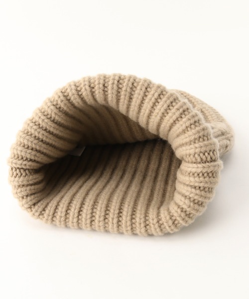 Deuxieme Classe(ドゥーズィエムクラス)の「beanie(ニットキャップ/ビーニー・レディース・ブラック/ウッド/キャメル・FREE)」の8枚目の写真