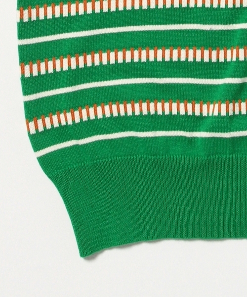 BEAMS BOY（ビームスボーイ）の「BEAMS BOY / 12ゲージ BOY ボーダー クルー ショートスリーブ（ニット/セーター・レディース・ナチュラル/グリーン/ネイビー・ONE SIZE）」の19枚目の写真