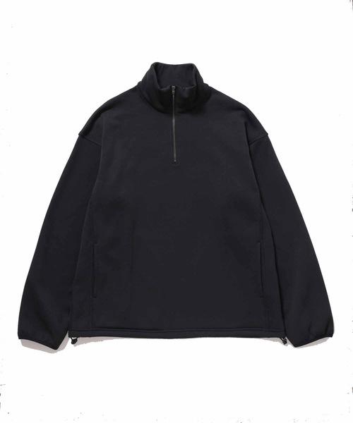 ADAM ET ROPE'（アダムエロペ）の「バックフリース ハーフジップ プルオーバー/保温力/軽量性（スウェット・メンズ・ブラック/イエロー系その他3・M/L）」の2枚目の写真