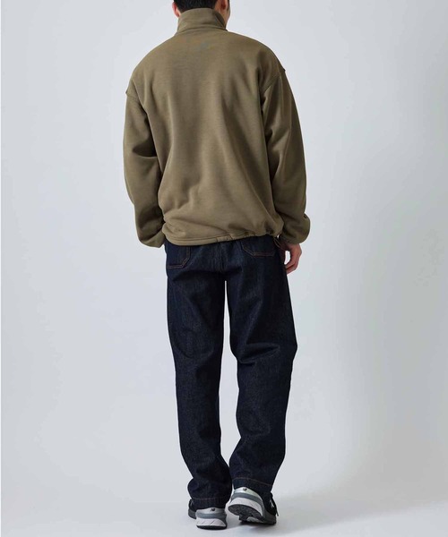ADAM ET ROPE'（アダムエロペ）の「バックフリース ハーフジップ プルオーバー/保温力/軽量性（スウェット・メンズ・ブラック/イエロー系その他3・M/L）」の6枚目の写真