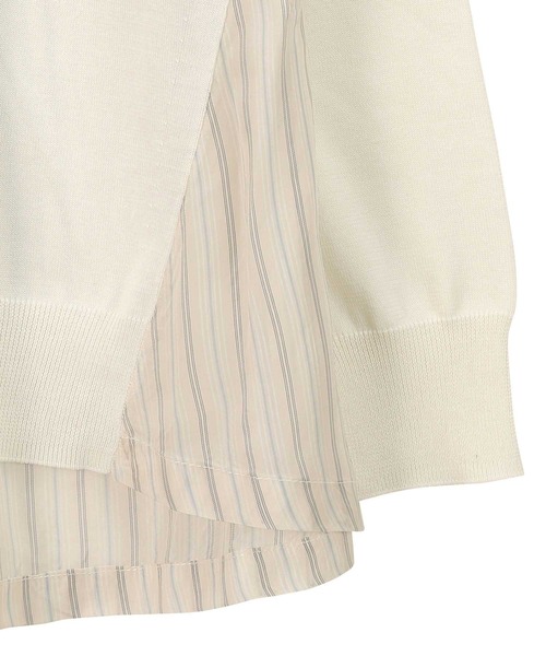 ズッカ / ストライプドッキングニット ZUCCa（ズッカ）の「ストライプドッキングセーター/ニット