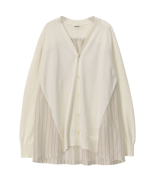 ズッカ / ストライプドッキングニット ZUCCa（ズッカ）の「ストライプドッキングセーター/ニット