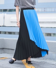 アシンメトリープリーツスカート